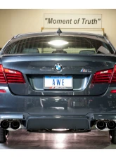 AWE Tuning Touring Edition Axle Back Exhaust | 3" Diameter | 4" Quad Diamond Black Tips BMW M5 2013-2016                                     - 3015-43066 - Image 2