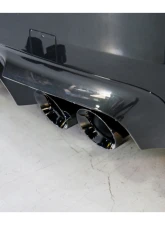 AWE Tuning Touring Edition Axle Back Exhaust | 3" Diameter | 4" Quad Diamond Black Tips BMW M5 2013-2016                                     - 3015-43066 - Image 3