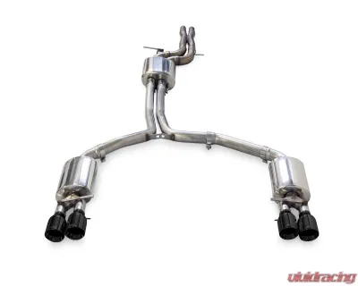 AWE Tuning Touring Edition Exhaust | 2.5" Diameter | 4" Quad Diamond Black Tips Audi A6 Quattro 2016-2018 - 3015-43076