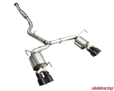 AWE Tuning Touring Edition Exhaust | 3" Diameter | 4" Quad Diamond Black ips Subaru WRX 2015-2021 - 3015-43102