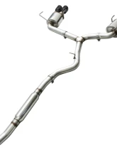AWE Tuning Touring Edition Exhaust | 3" Diameter | 4" Quad Diamond Black ips Subaru WRX 2015-2021                                     - 3015-43102 - Image 4