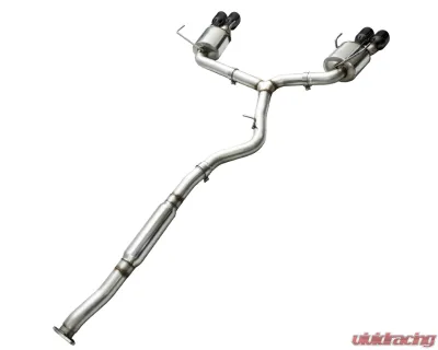AWE Tuning Touring Edition Exhaust | 3" Diameter | 4" Quad Diamond Black ips Subaru WRX 2015-2021 - 3015-43102