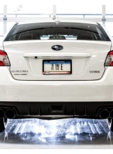 AWE Tuning Touring Edition Exhaust | 3" Diameter | 4" Quad Diamond Black ips Subaru WRX 2015-2021                                     - 3015-43102 - Image 5