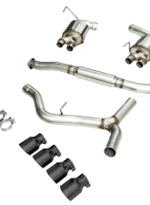 AWE Tuning Touring Edition Exhaust | 3" Diameter | 4" Quad Diamond Black ips Subaru WRX 2015-2021                                     - 3015-43102 - Image 6