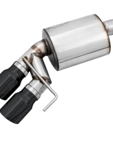 AWE Tuning Touring Edition Cat Back Exhaust | 3" Diameter | 4" Quad Diamond Black Tips Ford Mustang GT 2018-2023|Ford Mustang Bullitt 2019-2020                                     - 3015-43106 - Image 5