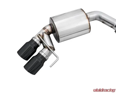 AWE Tuning Touring Edition Cat Back Exhaust | 3" Diameter | 4" Quad Diamond Black Tips Ford Mustang GT 2018-2023|Ford Mustang Bullitt 2019-2020 - 3015-43106