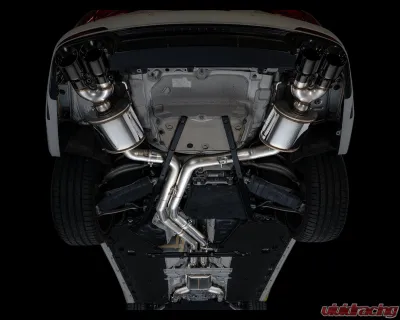 AWE Tuning Touring Edition Exhaust | 3" Diameter | 4.5" Quad Diamond Black Tips Audi S7 Sportback 2020-2024|Audi S6 2020-2024 - 3015-43107