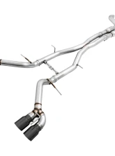 AWE Tuning Track Edition Cat Back Exhaust | Resonated | 3" Diameter | 4.5" Quad Diamond Black Tips Chevrolet Camaro SS|Camaro ZL1|Camaro LT1 2017-2024                                     - 3015-43112 - Image 4