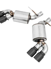 AWE Tuning Touring Edition Axle-back Exhaust | 3" Diameter | 4.5" Quad Diamond Black Tips Chevrolet Camaro SS 2016-2024|Chevrolet Camaro ZL1 2017-2024|Chevrolet Camaro LT1 2020-2024                                     - 3015-43115 - Image 3