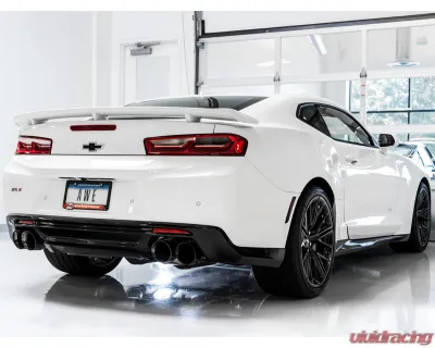 AWE Tuning Touring Edition Axle-back Exhaust | 3" Diameter | 4.5" Quad Diamond Black Tips Chevrolet Camaro SS 2016-2024|Chevrolet Camaro ZL1 2017-2024|Chevrolet Camaro LT1 2020-2024 - 3015-43115