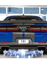 AWE Tuning Track Edition Exhaust | 3" Diameter | 4.5" Quad Chrome Silver Tips Dodge Challenger 2015-2023                                     - 3015-43144 - Image 4