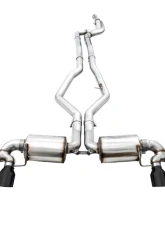 AWE Tuning Non-Resonated Touring Edition Exhaust | 3" Diameter | 4" Quad Diamond Black Tips BMW M340i 2020-2025|BMW M340i xDrive 2020-2025|BMW M440i xDrive 2021-2025|BMW M440i 2022-2025                                     - 3015-43156 - Image 5