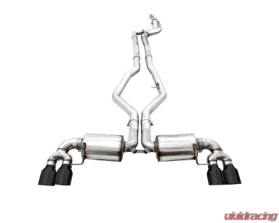 AWE Tuning Non-Resonated Touring Edition Exhaust | 3" Diameter | 4" Quad Diamond Black Tips BMW M340i 2020-2025|BMW M340i xDrive 2020-2025|BMW M440i xDrive 2021-2025|BMW M440i 2022-2025 - 3015-43156