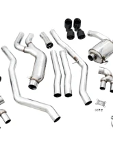 AWE Tuning Non-Resonated Touring Edition Exhaust | 3" Diameter | 4" Quad Diamond Black Tips BMW M340i 2020-2025|BMW M340i xDrive 2020-2025|BMW M440i xDrive 2021-2025|BMW M440i 2022-2025                                     - 3015-43156 - Image 7