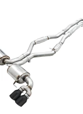 AWE Tuning Resonated Touring Edition Exhaust | 3" Diameter | 4" Quad Diamond Black Tips BMW M340i 2020-2025|BMW M340i xDrive 2020-2025|BMW M440i xDrive 2021-2025|BMW M440i 2022-2025                                     - 3015-43158 - Image 8