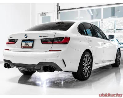 AWE Tuning Resonated Touring Edition Exhaust | 3" Diameter | 4" Quad Diamond Black Tips BMW M340i 2020-2025|BMW M340i xDrive 2020-2025|BMW M440i xDrive 2021-2025|BMW M440i 2022-2025 - 3015-43158