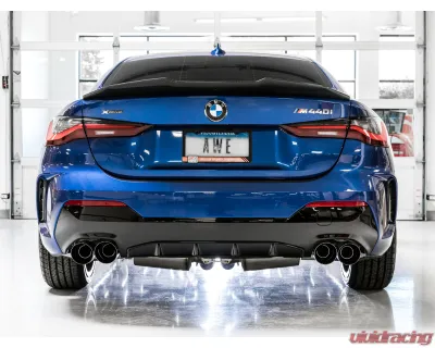 AWE Tuning Resonated Touring Edition Exhaust | 3" Diameter | 4" Quad Diamond Black Tips BMW M340i 2020-2025|BMW M340i xDrive 2020-2025|BMW M440i xDrive 2021-2025|BMW M440i 2022-2025 - 3015-43158