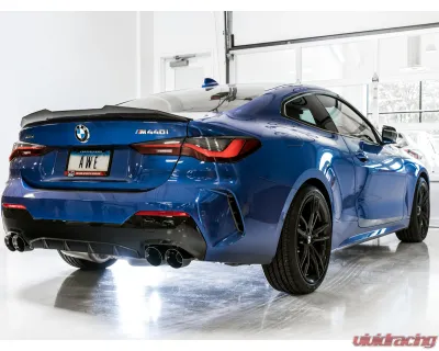 AWE Tuning Resonated Touring Edition Exhaust | 3" Diameter | 4" Quad Diamond Black Tips BMW M340i 2020-2025|BMW M340i xDrive 2020-2025|BMW M440i xDrive 2021-2025|BMW M440i 2022-2025 - 3015-43158