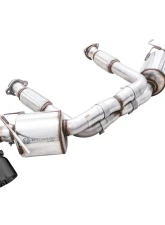 AWE Tuning Touring Edition Exhaust | 3" Diameter | 4.5" Quad Diamond Black Tips Chevrolet Corvette Stingray 2020-2025|Chevrolet Corvette E-Ray 2024-2025                                     - 3015-43159 - Image 10