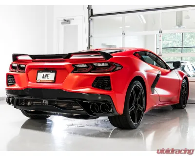 AWE Tuning Touring Edition Exhaust | 3" Diameter | 4.5" Quad Diamond Black Tips Chevrolet Corvette Stingray 2020-2025|Chevrolet Corvette E-Ray 2024-2025 - 3015-43159