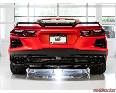 AWE Tuning Touring Edition Exhaust | 3" Diameter | 4.5" Quad Diamond Black Tips Chevrolet Corvette Stingray 2020-2025|Chevrolet Corvette E-Ray 2024-2025 - 3015-43159