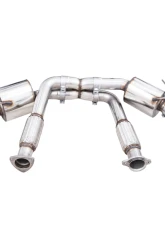 AWE Tuning Touring Edition Exhaust | 3" Diameter | 4.5" Quad Diamond Black Tips Chevrolet Corvette Stingray 2020-2025|Chevrolet Corvette E-Ray 2024-2025                                     - 3015-43159 - Image 5