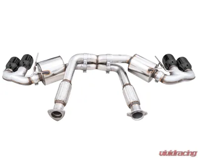 AWE Tuning Touring Edition Exhaust | 3" Diameter | 4.5" Quad Diamond Black Tips Chevrolet Corvette Stingray 2020-2025|Chevrolet Corvette E-Ray 2024-2025 - 3015-43159