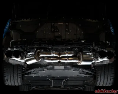 AWE Tuning Touring Edition Exhaust | 3" Diameter | 4.5" Quad Diamond Black Tips Chevrolet Corvette Stingray 2020-2025|Chevrolet Corvette E-Ray 2024-2025 - 3015-43159