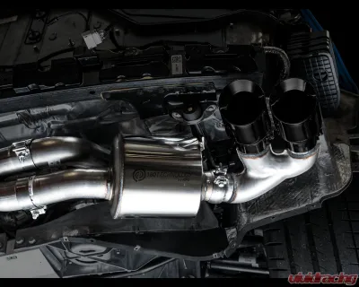 AWE Tuning Touring Edition Exhaust | 3" Diameter | 4.5" Quad Diamond Black Tips Chevrolet Corvette Stingray 2020-2025|Chevrolet Corvette E-Ray 2024-2025 - 3015-43159