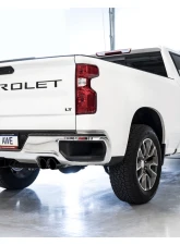 AWE Tuning 0FG Cat Back Split Rear Exit Exhaust | 3" Diameter | 4" Quad Diamond Black Tips Chevrolet Silverado 1500 2019-2025|GMC Sierra 1500 2019-2025                                     - 3015-43202 - Image 2