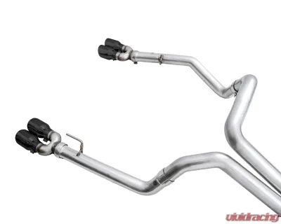 AWE Tuning 0FG Cat Back Split Rear Exit Exhaust | 3" Diameter | 4" Quad Diamond Black Tips Chevrolet Silverado 1500 2019-2025|GMC Sierra 1500 2019-2025 - 3015-43204