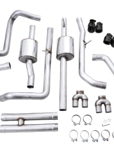 AWE Tuning 0FG Cat Back Exhaust | 3" Diameter | 4" Quad Diamond Black Tips Chevrolet Silverado 1500 2022-2025|GMC Sierra 1500 2022-2025                                     - 3015-43284 - Image 8