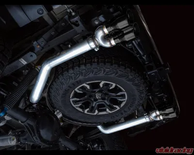 AWE Tuning 0FG Cat Back Exhaust | 3" Diameter | 4" Quad Diamond Black Tips Chevrolet Silverado 1500 2022-2025|GMC Sierra 1500 2022-2025 - 3015-43284