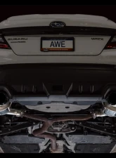 AWE Tuning Touring Edition Axleback Exhaust Diamond Black Tips Subaru WRX  2022-2025                                     - 3015-43424 - Image 5