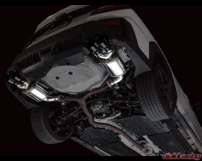 AWE Tuning Touring Edition Axleback Exhaust Diamond Black Tips Subaru WRX  2022-2025 - 3015-43424