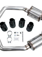 AWE Tuning Touring Edition Axleback Exhaust Diamond Black Tip Chevrolet Corvette Z06 2006-2013                                     - 3015-43606 - Image 4