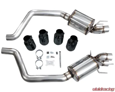 AWE Tuning Touring Edition Axleback Exhaust Diamond Black Tip Chevrolet Corvette Z06 2006-2013 - 3015-43606