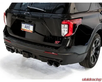 AWE Tuning Touring Edition Exhaust | 3" Diameter | 4.5" Diamond Black Tips Ford Explorer 2020-2025|Lincoln Aviator 2020-2025 - 3015-43625