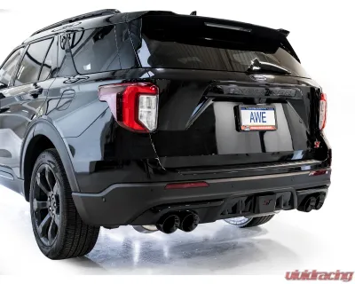 AWE Tuning Touring Edition Exhaust | 3" Diameter | 4.5" Diamond Black Tips Ford Explorer 2020-2025|Lincoln Aviator 2020-2025 - 3015-43625