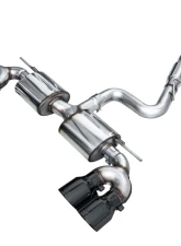 AWE Tuning Touring Edition Exhaust | 4.5" Quad Diamond Black Tips Volkswagen Golf R 2022-2024                                     - 3015-43658 - Image 14