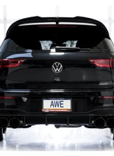AWE Tuning Touring Edition Exhaust | 4.5" Quad Diamond Black Tips Volkswagen Golf R 2022-2024                                     - 3015-43658 - Image 4