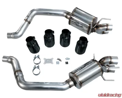 AWE Tuning Touring Axleback Exhaust Diamond Black Chevrolet Corvette 2005-2008 - 3015-43660