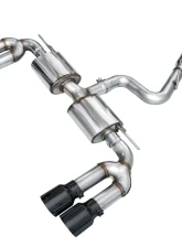 AWE Tuning Touring Edition Exhaust | 4.5" Quad Diamond Black Tips Audi S3 2022-2024                                     - 3015-43897 - Image 12