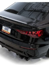 AWE Tuning Touring Edition Exhaust | 4.5" Quad Diamond Black Tips Audi S3 2022-2024                                     - 3015-43897 - Image 4