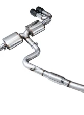 AWE Tuning Touring Edition Exhaust | 4.5" Quad Diamond Black Tips Audi S3 2022-2024                                     - 3015-43897 - Image 6