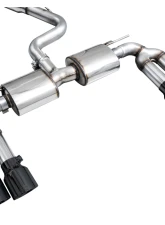 AWE Tuning Touring Edition Exhaust | 4.5" Quad Diamond Black Tips Audi S3 2022-2024                                     - 3015-43897 - Image 7