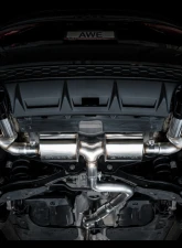 AWE Tuning Touring Edition Exhaust | 4.5" Quad Diamond Black Tips Audi S3 2022-2024                                     - 3015-43897 - Image 12