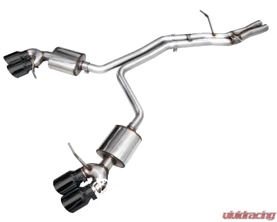 AWE Tuning Touring Edition Cat Back Exhaust | 3" Diameter | 4.5" Quad Diamond Black Tips Porsche Macan 2019-2021 - 3015-43951