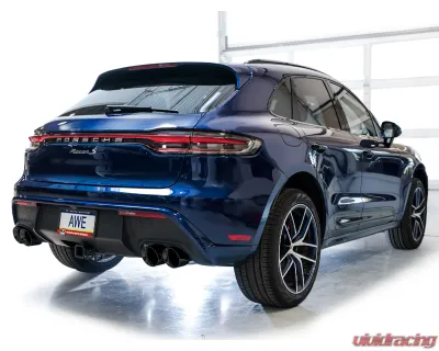 AWE Tuning Touring Edition Cat Back Exhaust | 3" Diameter | 4.5" Quad Diamond Black Tips Porsche Macan 2022-2024 - 3015-43952