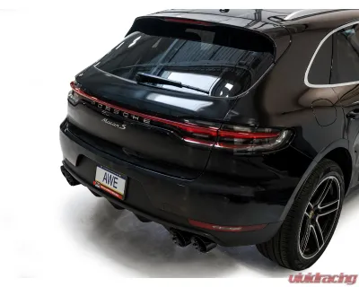 AWE Tuning Touring Edition Cat Back Exhaust | 3" Diameter | 4.5" Quad Diamond Black Tips Porsche Macan 2019-2021 - 3015-43951